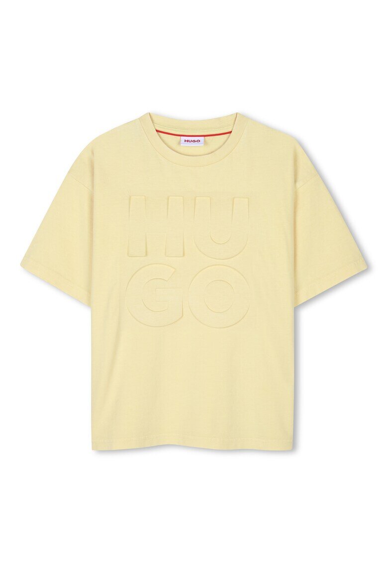 Hugo Tricou cu logo supradimensionat - Galben