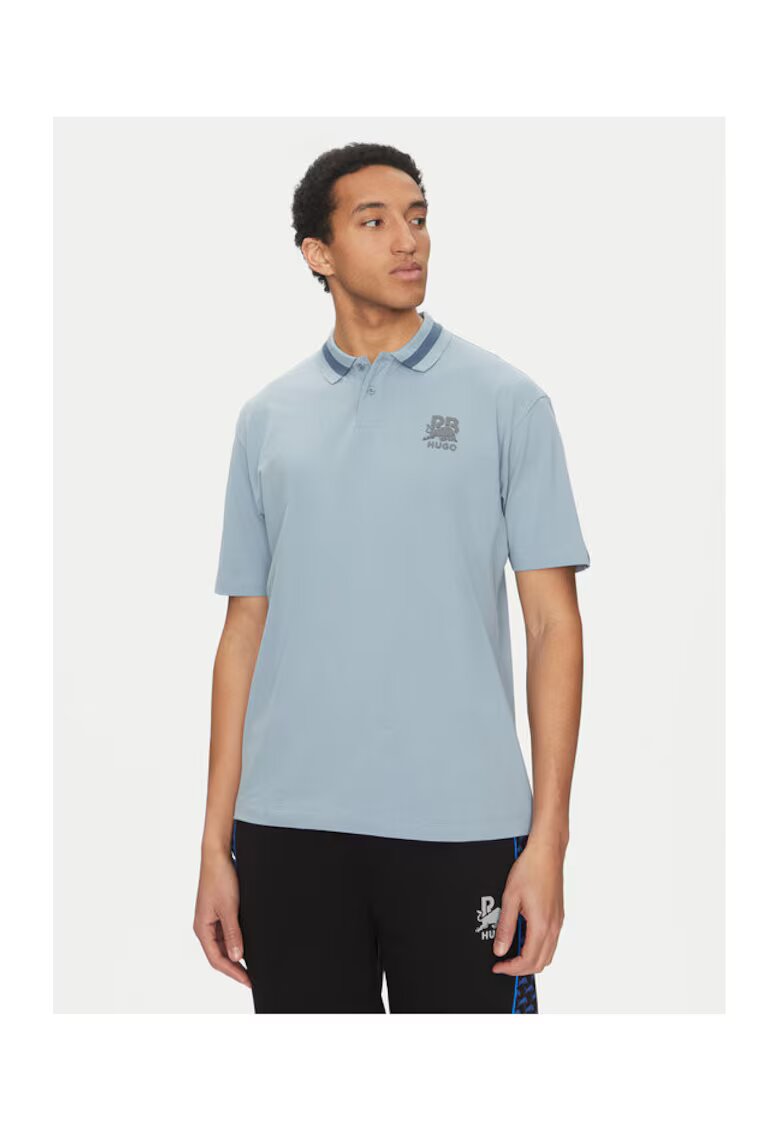 Hugo Tricou polo barbati albastru - bumbac - Albastru