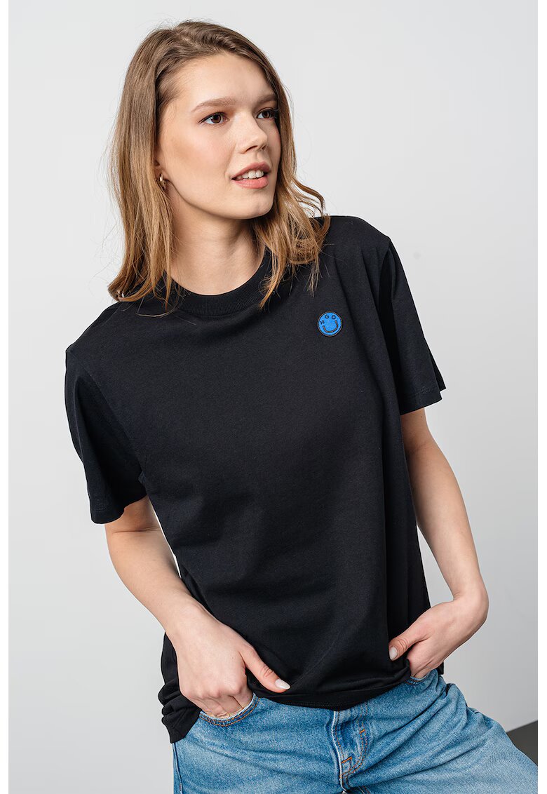 Hugo Tricou relaxed fit Vintage - Negru