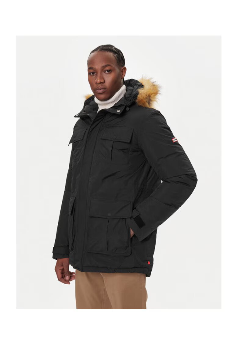 Hunter Geaca barbati - parka - negru - material rezistent