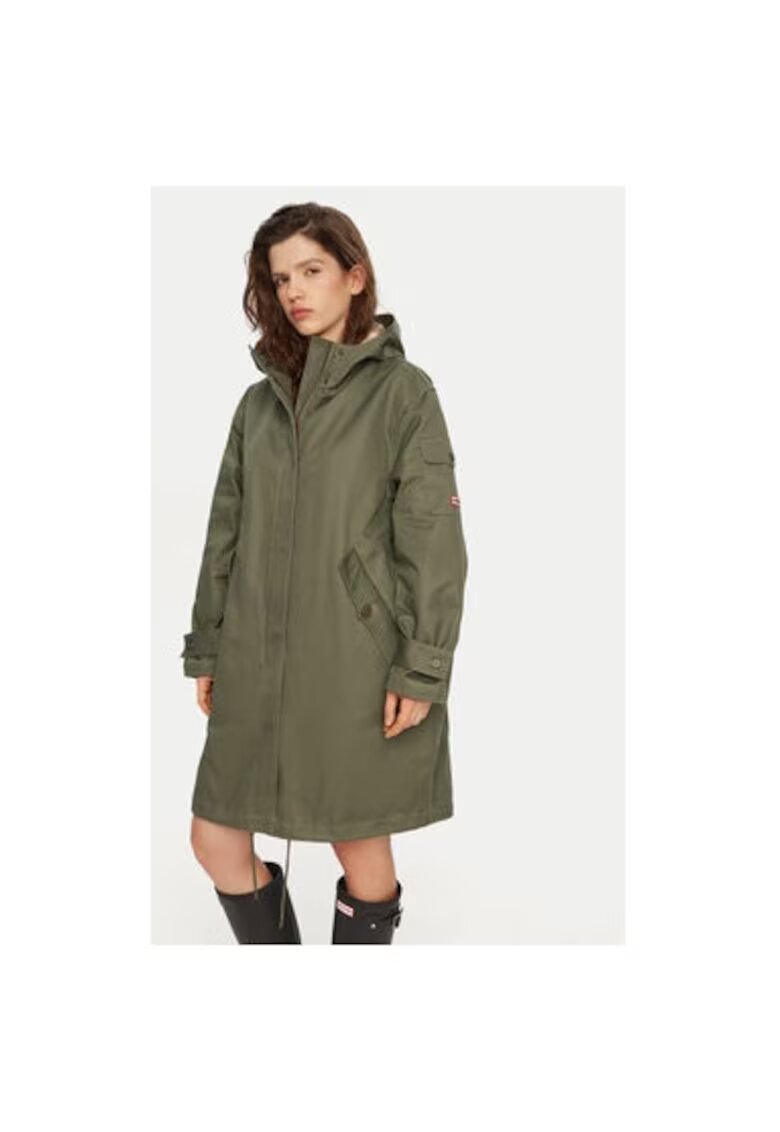 Hunter Jacheta dama - 304761461 - Bumbac - Verde - Verde