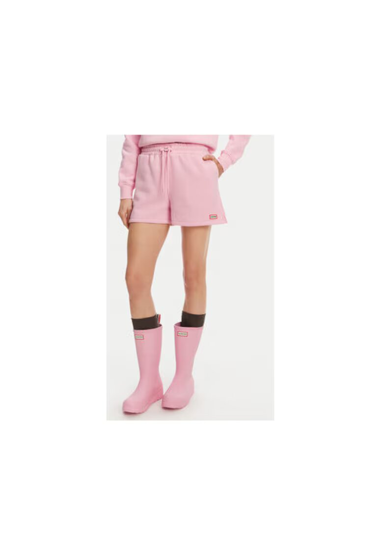 Hunter Pantaloni scurti sport dama HARW0058251 - Bumbac/Poliester - Roz - Roz
