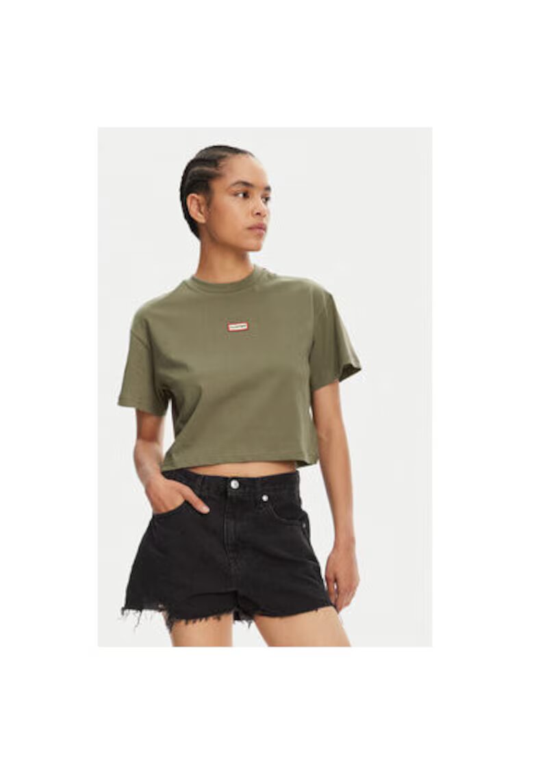 Hunter Tricou dama HARW0059251 - Bumbac - Kaki - Kaki