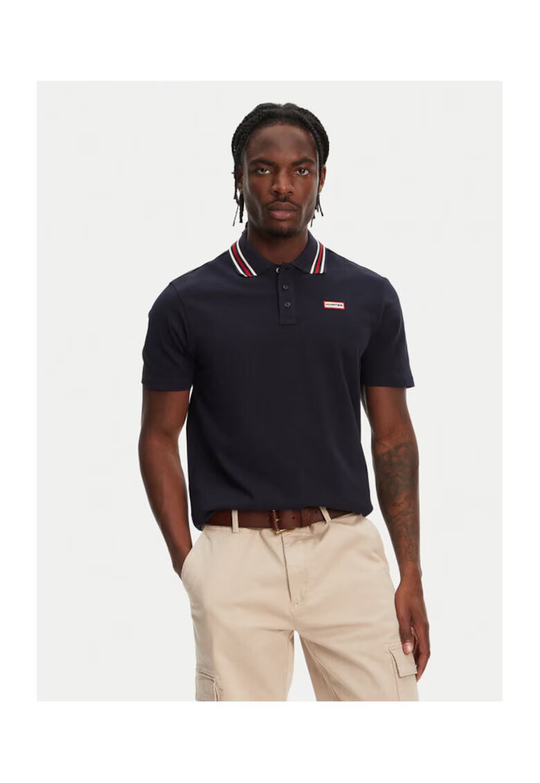 Hunter Tricou polo barbati HARM0037242 - Bumbac - Bleumarin - Bleumarin