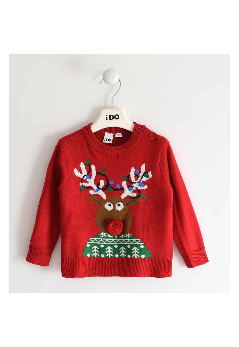 I Do Pulover tricot cu model ren copii - 4.5414