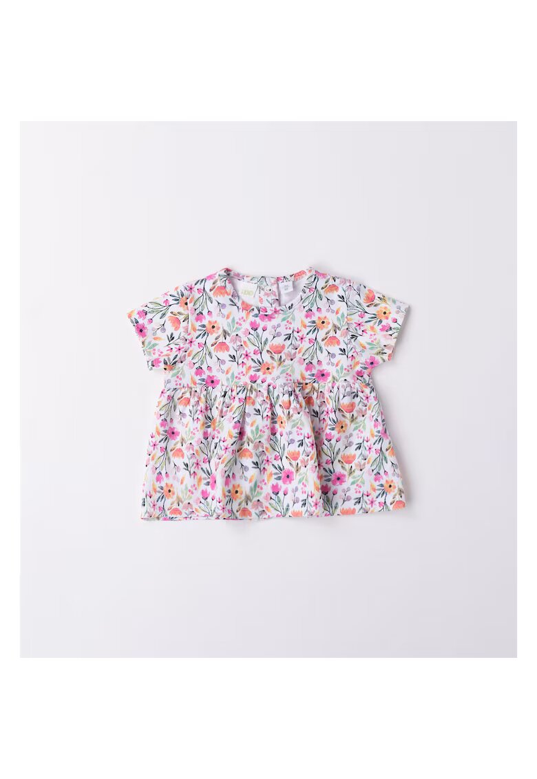 I Do Tricou cu imprimeu floral pentru bebe fetita - 4.6633 - Multicolor - Alb/Portocaliu/Roz/Multicolor