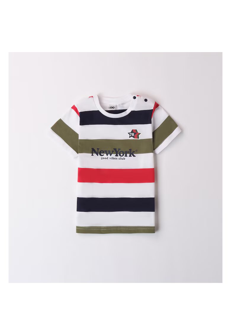 I Do Tricou multicolor in dungi pentru baiat - 4.8672 - Multicolor