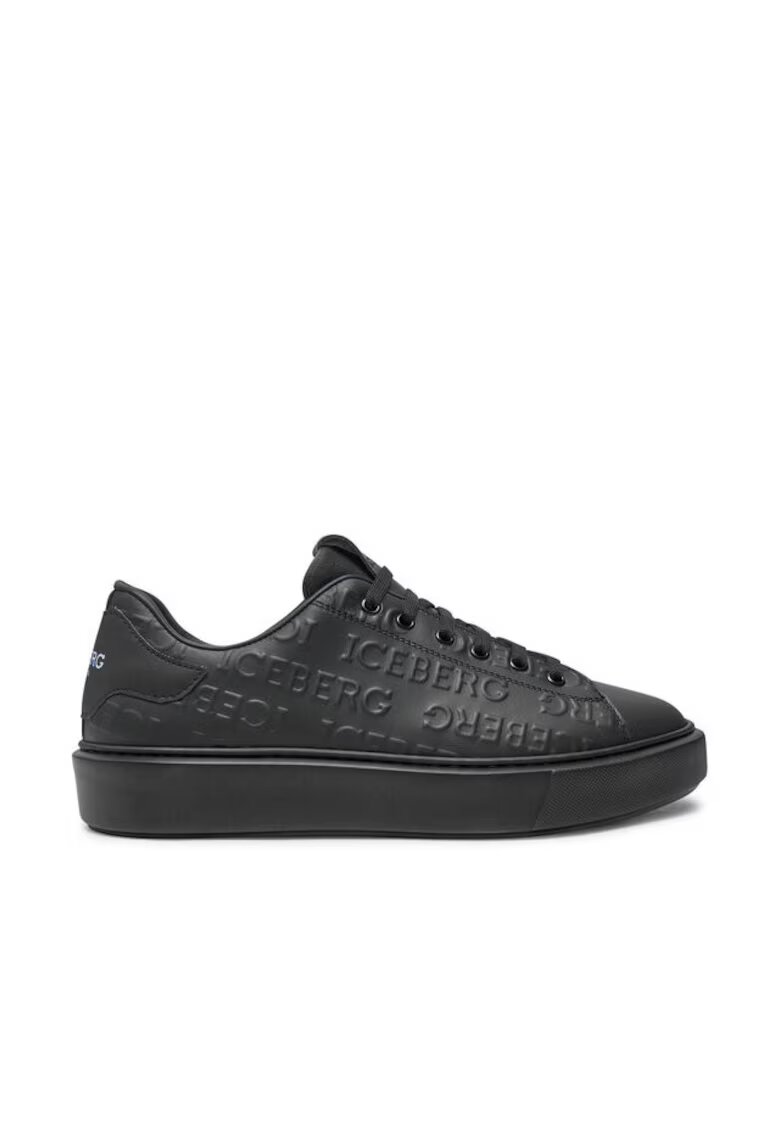 Iceberg Pantofi sport barbati 304450631 - Piele naturala - Negru - Negru