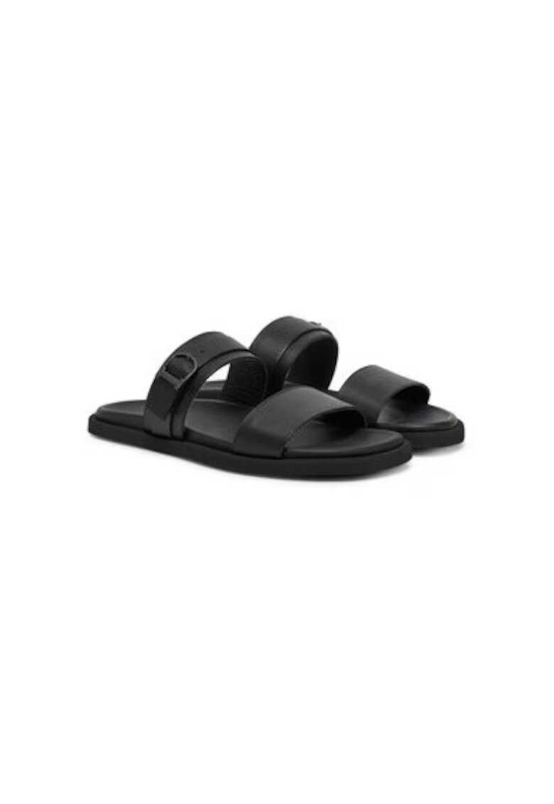 Iceberg Slapi barbati IU176101 IU1761 - Piele naturala - Negru - Negru