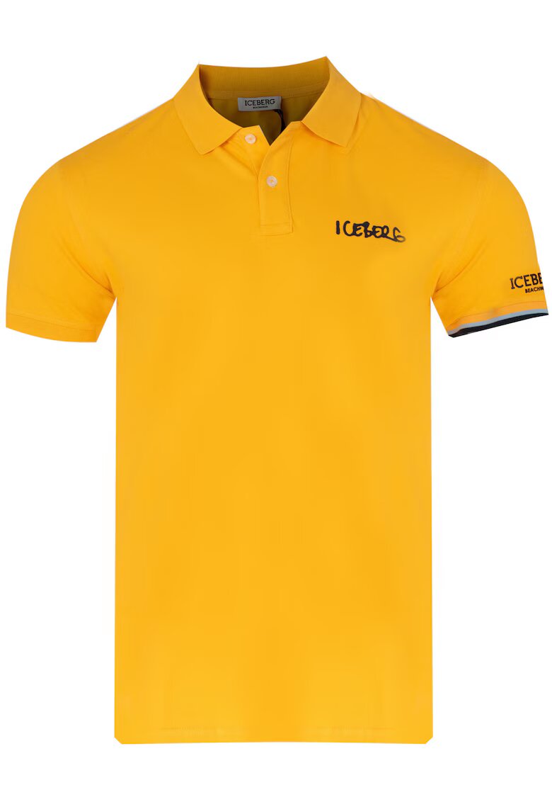 Iceberg Tricou polo ICE pentru barbati galben - Galben