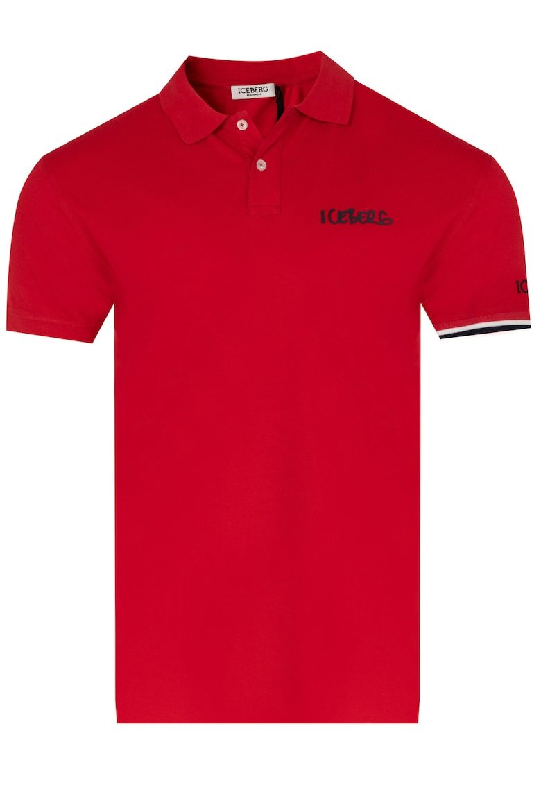 Iceberg Tricou polo ICE pentru barbati Rosu - Rosu