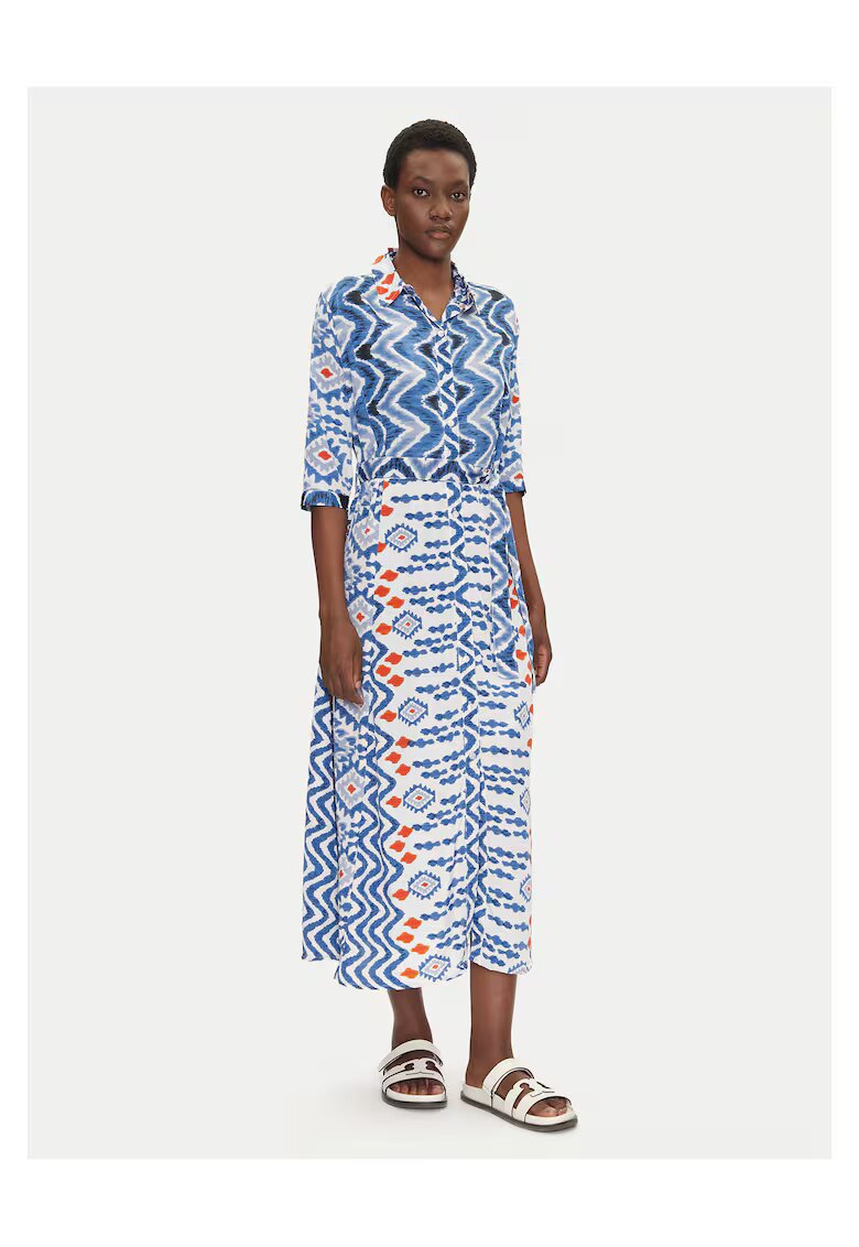 ICONIQUE Rochie Camasa colorata - albastru - dama