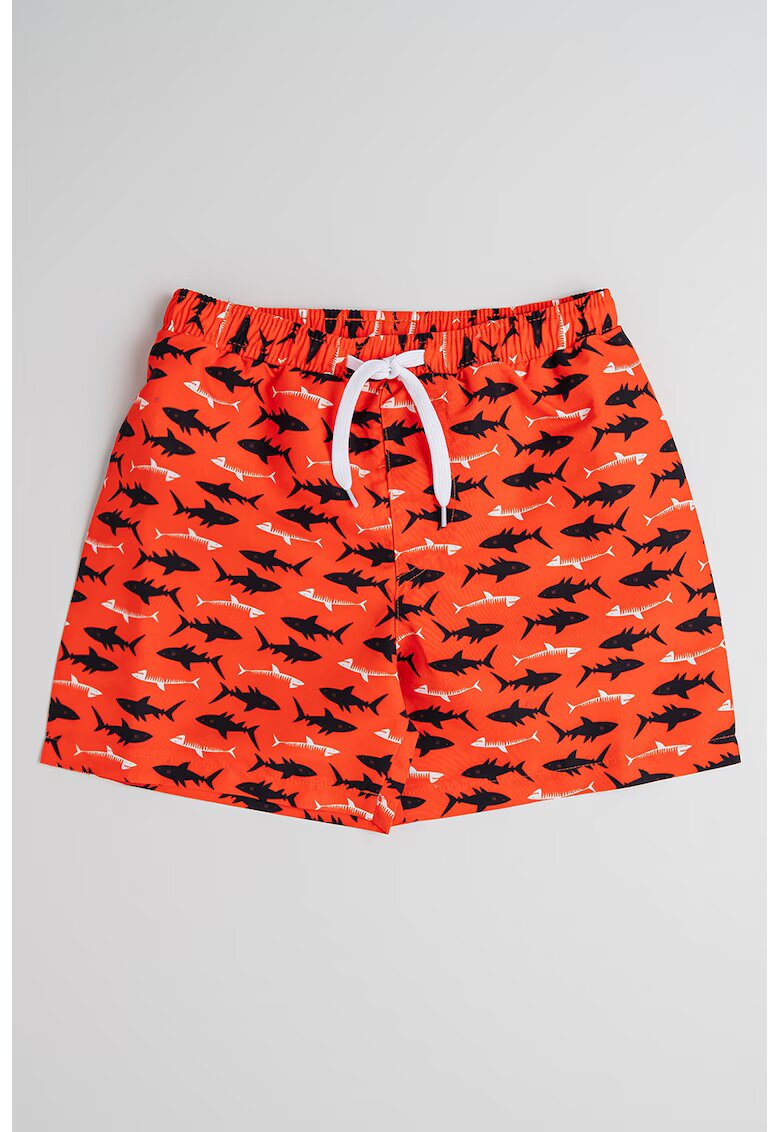 IDO Pantaloni scurti de baie cu buzunare laterale - Portocaliu mandarina