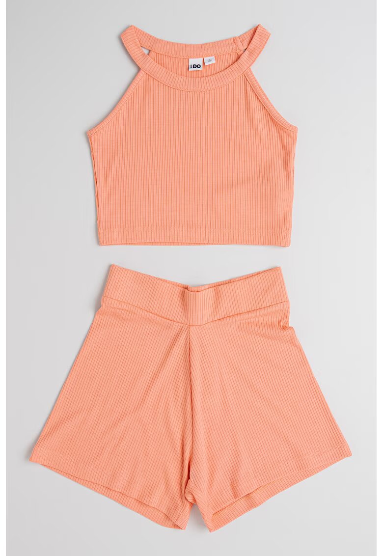 IDO Set de top si pantaloni scurti - 2 piese - Coral