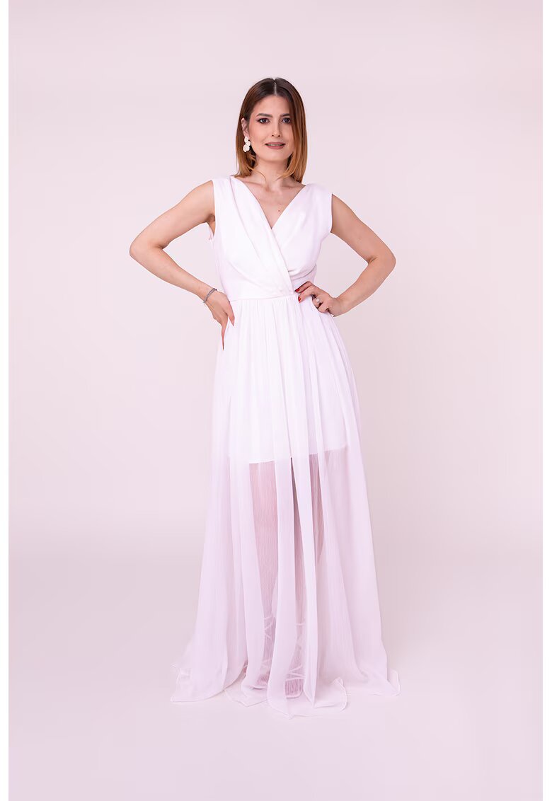 Ilona Andreoiu Rochie lunga Pure Essence - Alb