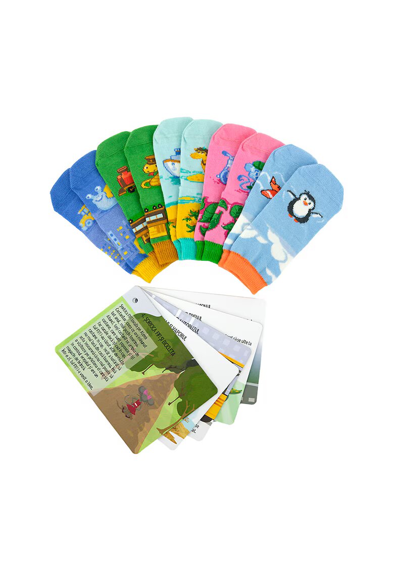 INCROCODIBLE Set 5 perechi de sosete - unisex - cu animalute - Multicolor - Multicolor