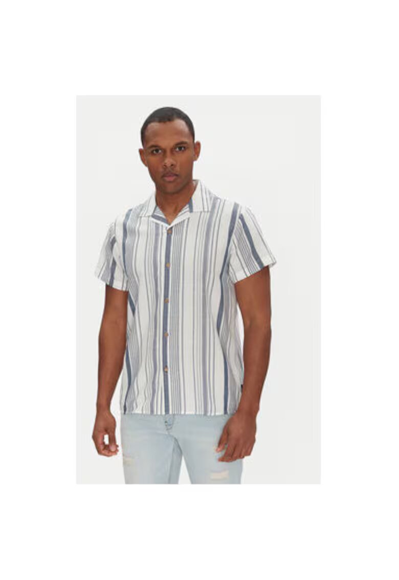 INDICODE Camasa barbati INLINDOS 20-531 - Bumbac/Viscoza - Alb - Alb