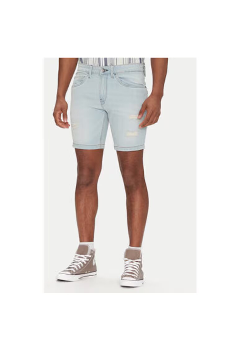 INDICODE Pantaloni scurti din denim barbati INSEJER 70-849 - Bumbac - Albastru - Albastru