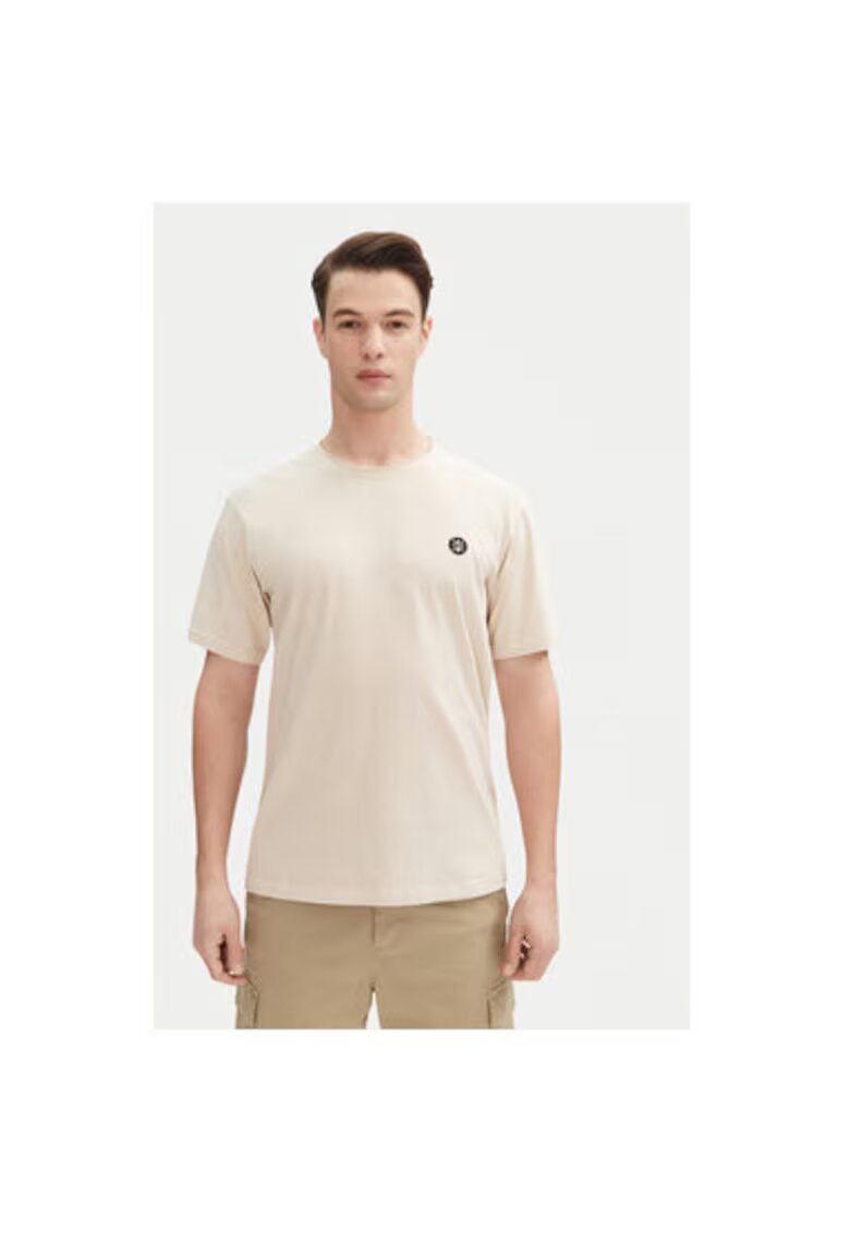 INDICODE Tricou barbati INCARLSIN 41-121 - Bumbac - Bej - Bej