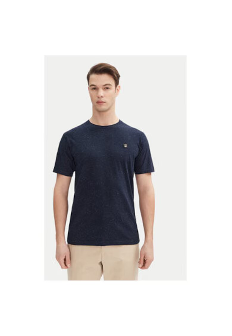 INDICODE Tricou barbati INCARLSIN 41-121 - Bumbac - Bleumarin - Bleumarin