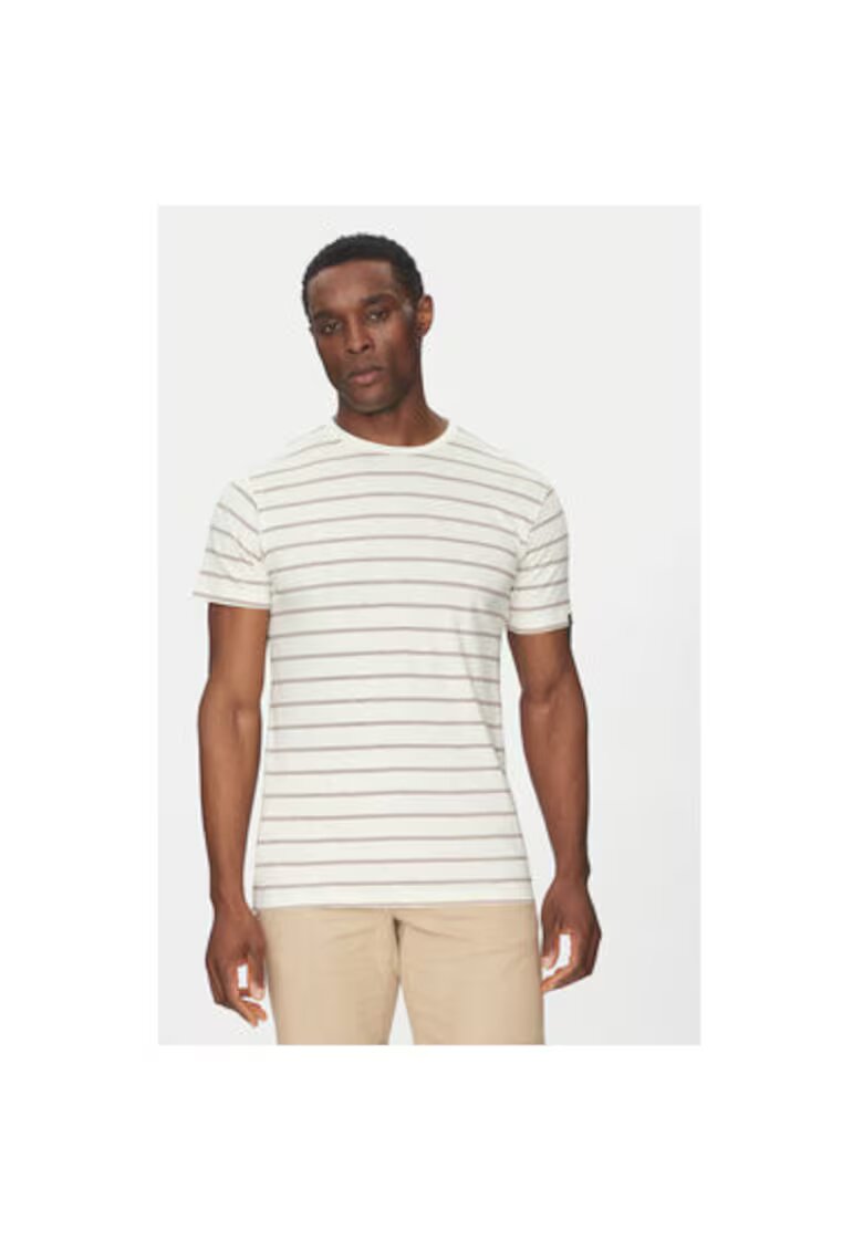 INDICODE Tricou barbati INRIMA 41-168 - Bumbac - Ecru - Ecru