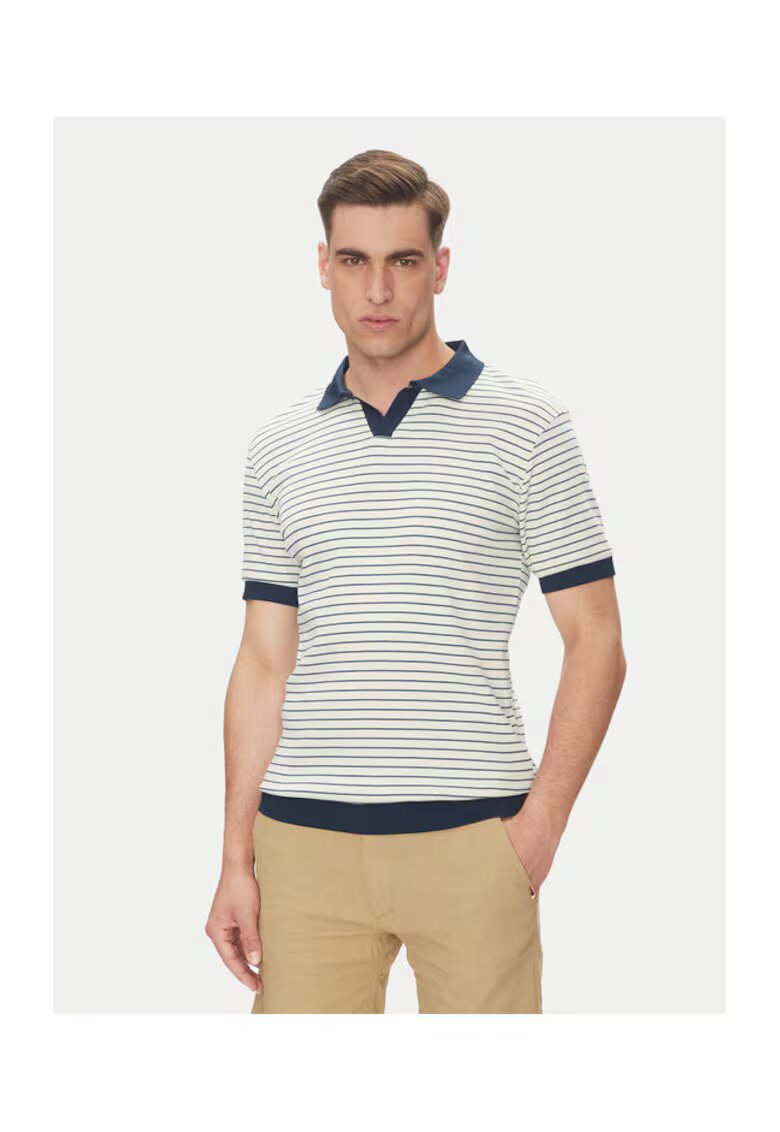 INDICODE Tricou polo barbati INTOXI 41-130 - Bumbac - Bej - Bej