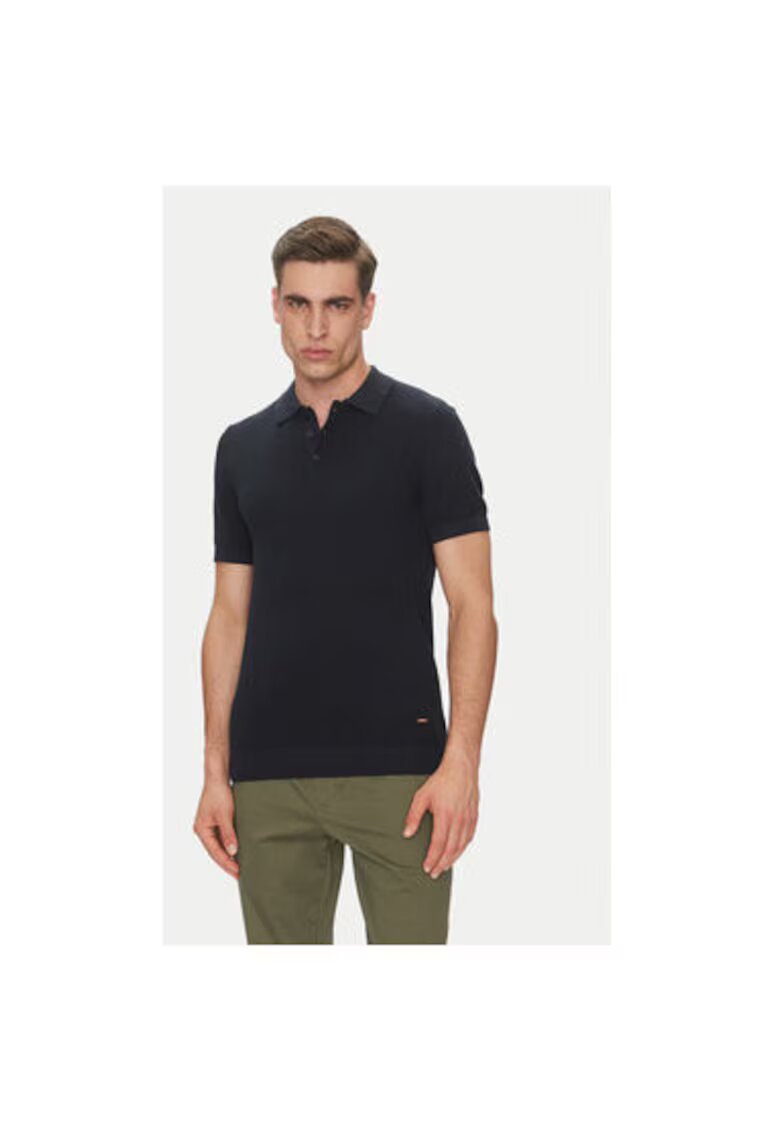 INDICODE Tricou Polo barbati INVORM 30-485 - Bumbac/Poliester - Bleumarin - Bleumarin