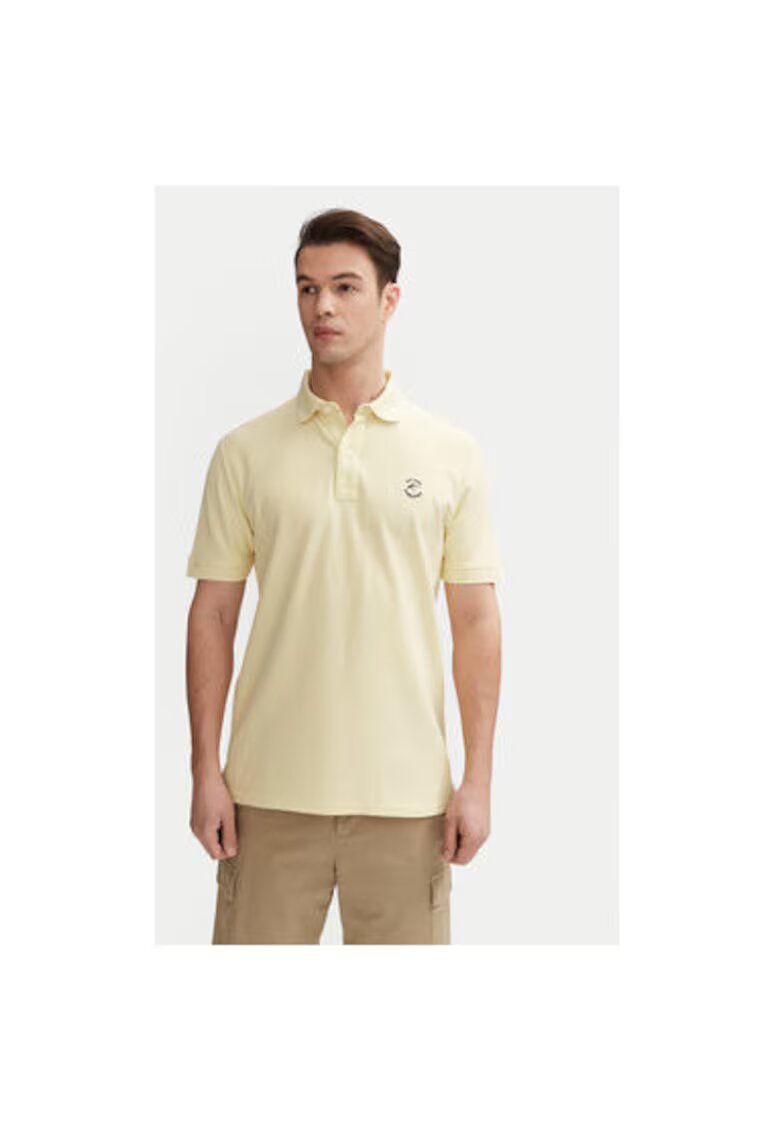 INDICODE Tricou polo barbati INWadim 40-913 - Bumbac - Bej - Bej