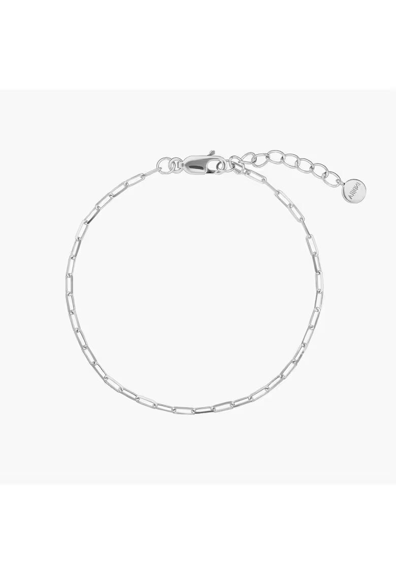 INDIRA Bratara din argint Paperclip - 16-18.5 cm