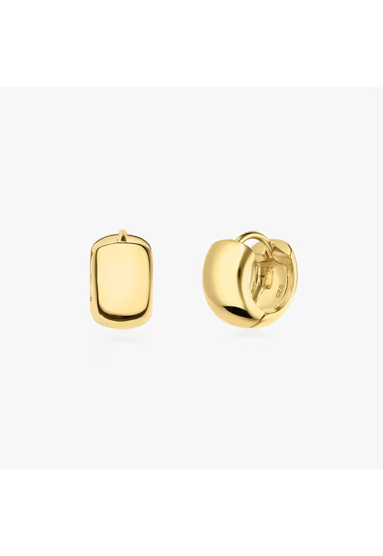 INDIRA Cercei din argint Golden Bold Mini Hoops