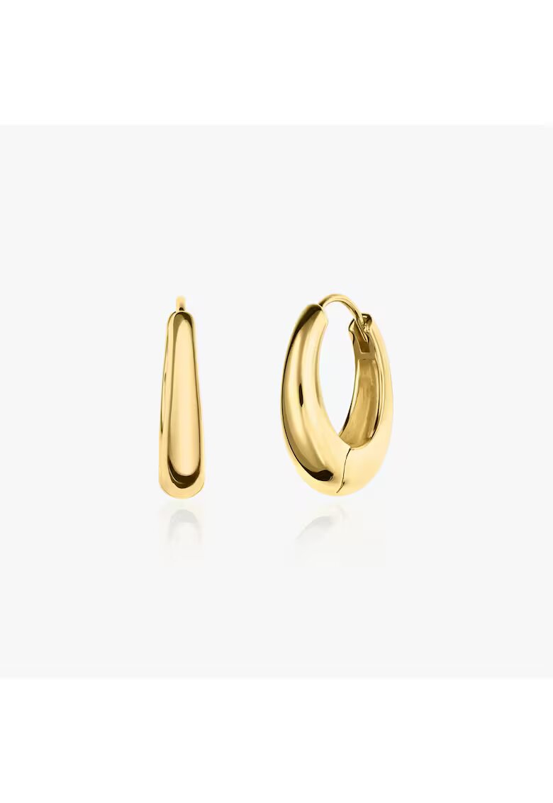 INDIRA Cercei din argint Golden Maxi Dome