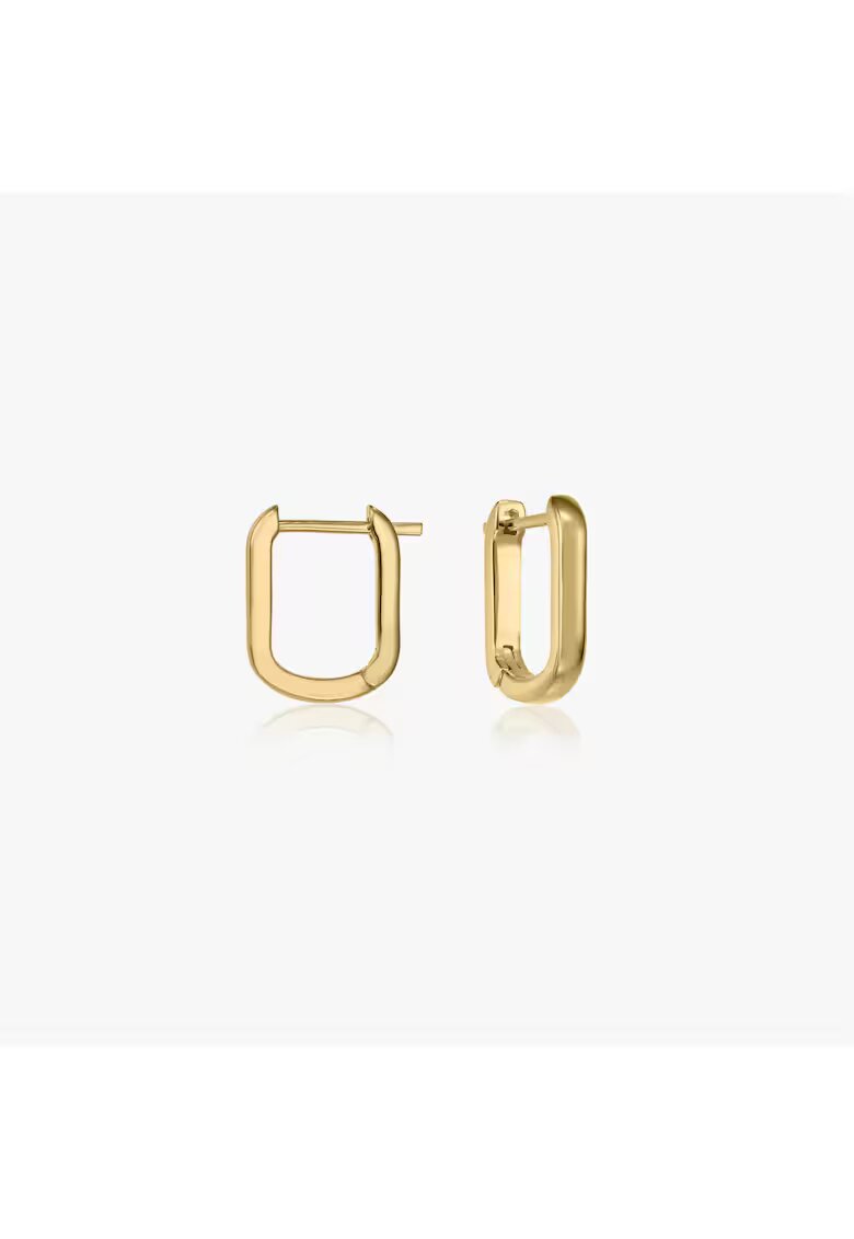 INDIRA Cercei din argint Golden U Hoops
