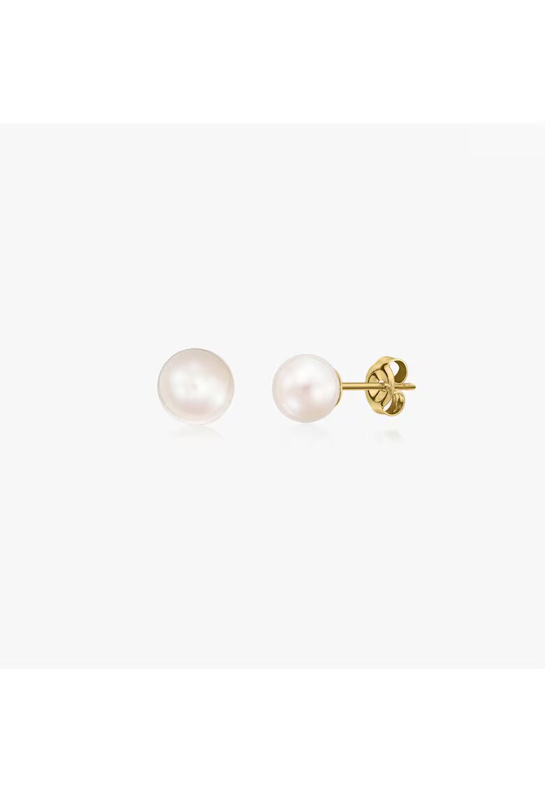 INDIRA Cercei din aur Pearl Studs