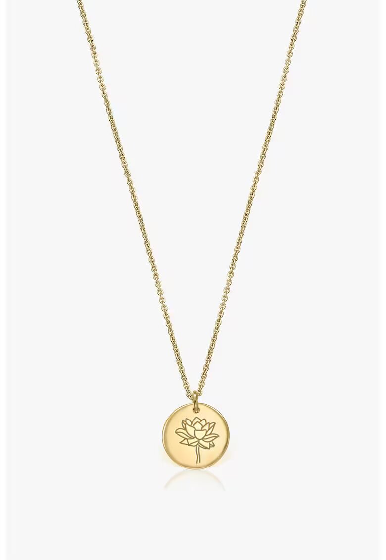 INDIRA Colier de argint placat cu aur de 14K - Auriu