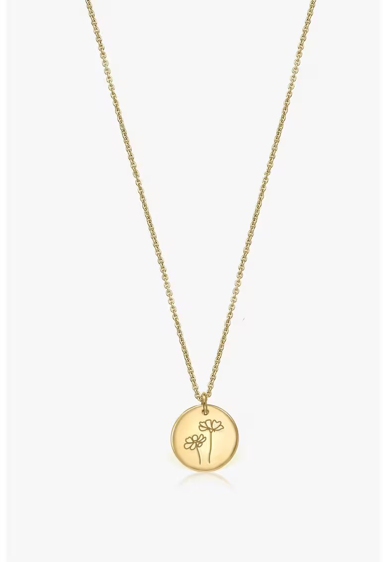 INDIRA Colier de argint placat cu aur de 14K - Auriu