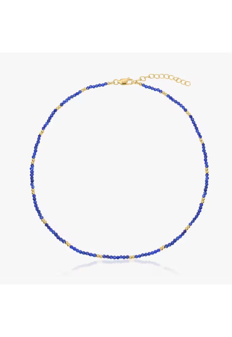 INDIRA Colier din argint Golden SummerScape - Lapis Lazuli - 34-38 cm