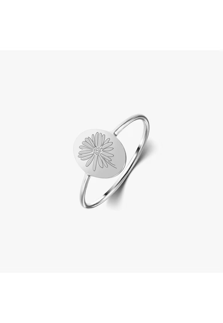 INDIRA Inel din argint Birthflower - April Daisy