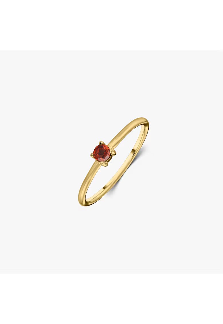 INDIRA Inel din argint Birthstone Golden January - Granat