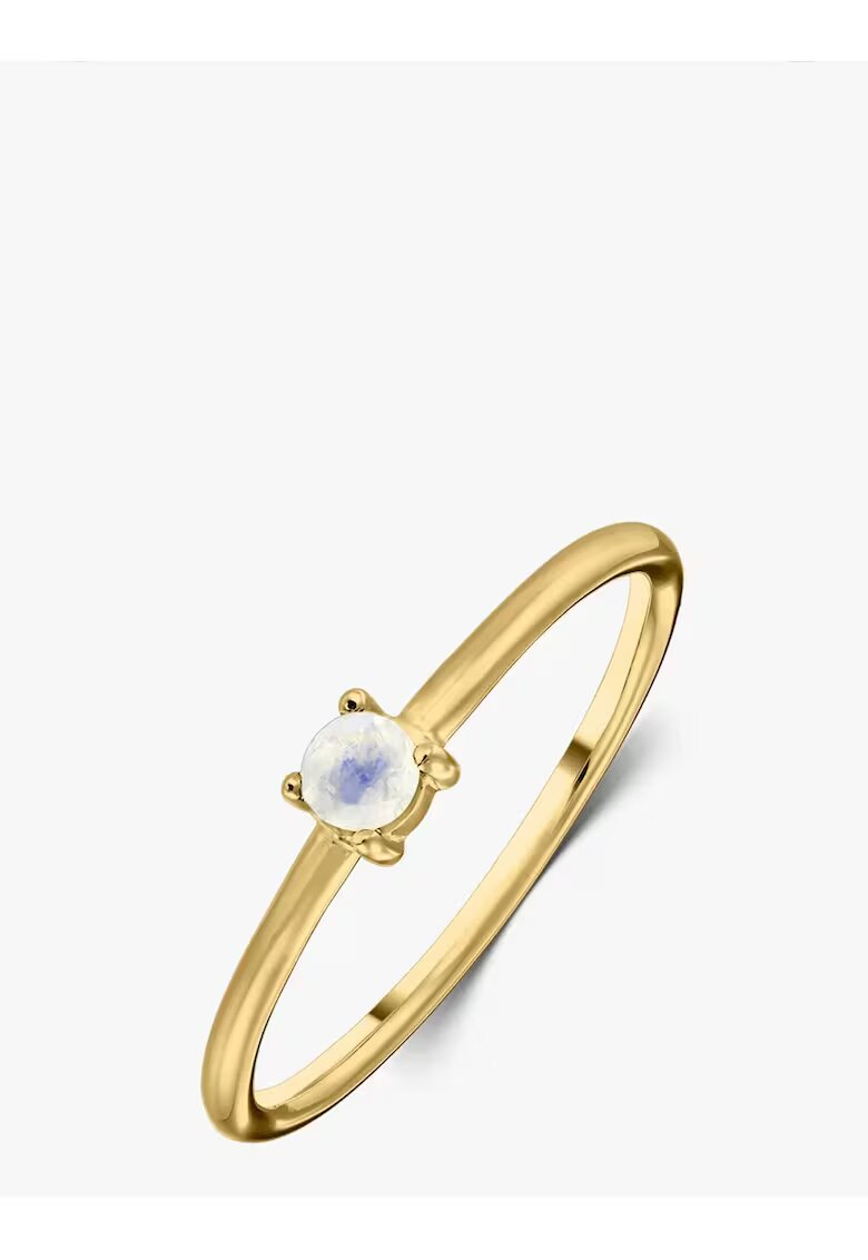 INDIRA Inel din argint Birthstone Golden June - Piatra Lunii