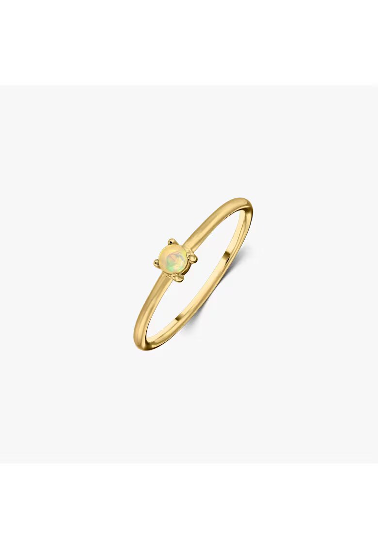 INDIRA Inel din argint Birthstone Golden October - Opal