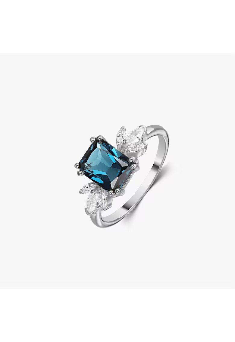 INDIRA Inel din argint Faerie - Topaz Blue London