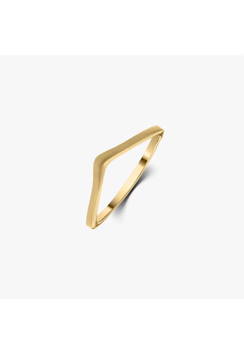 INDIRA Inel din aur Simple V of Gold