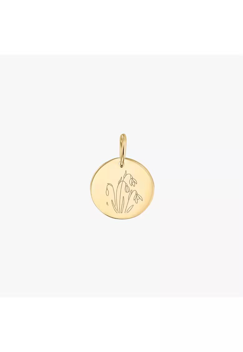 INDIRA Pandantiv din aur Birthflower - January Snowdrop