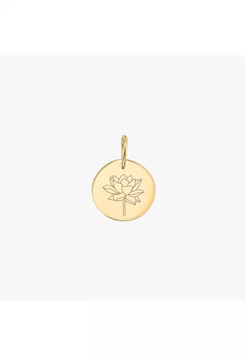 INDIRA Pandantiv din aur Birthflower - July Lotus