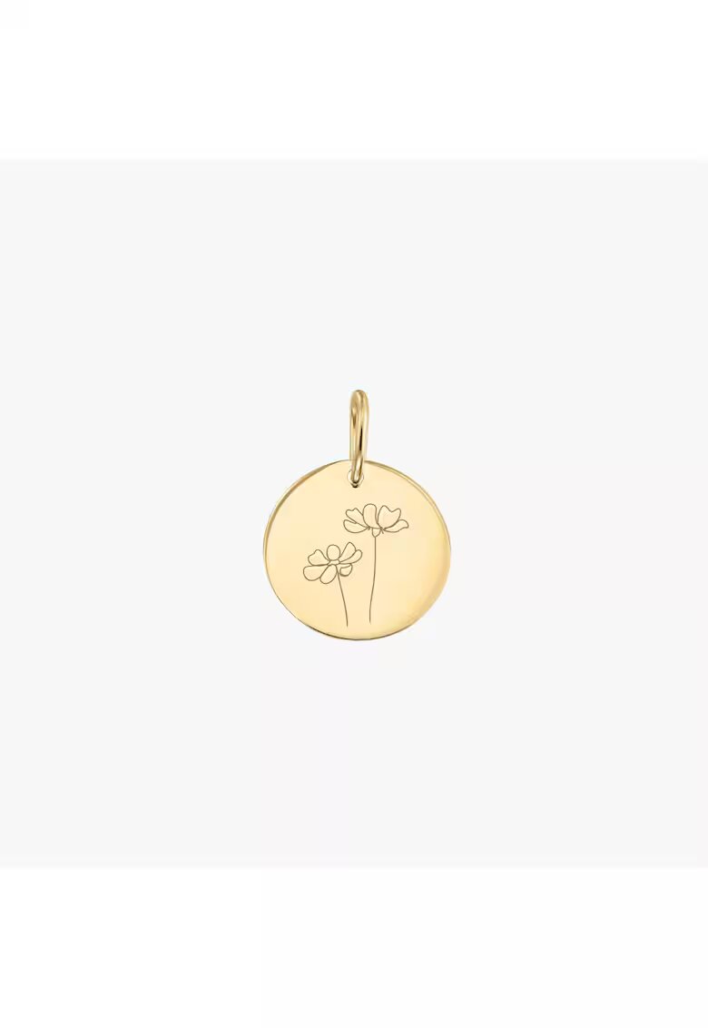 INDIRA Pandantiv din aur Birthflower - October Cosmos
