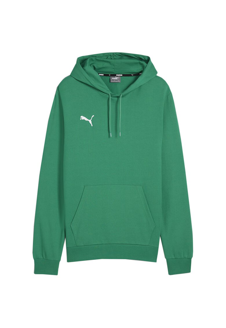 inny Hanorac barbati Puma Team Goal Casuals - verde - bumbac - gluga reglabila