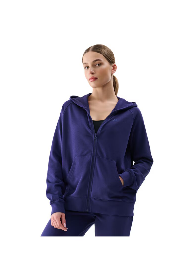 inny Hanorac sport dama model 4FWMM00TSWSF1763 - 2 caracteristici - culoare bleumarin - material confortabil