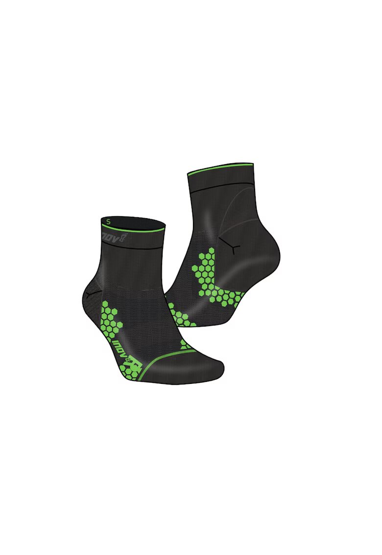 Inov-8 Set 2 perechi sosete sport Poliamida/Lycra - Negru/Verde - Verde/Negru
