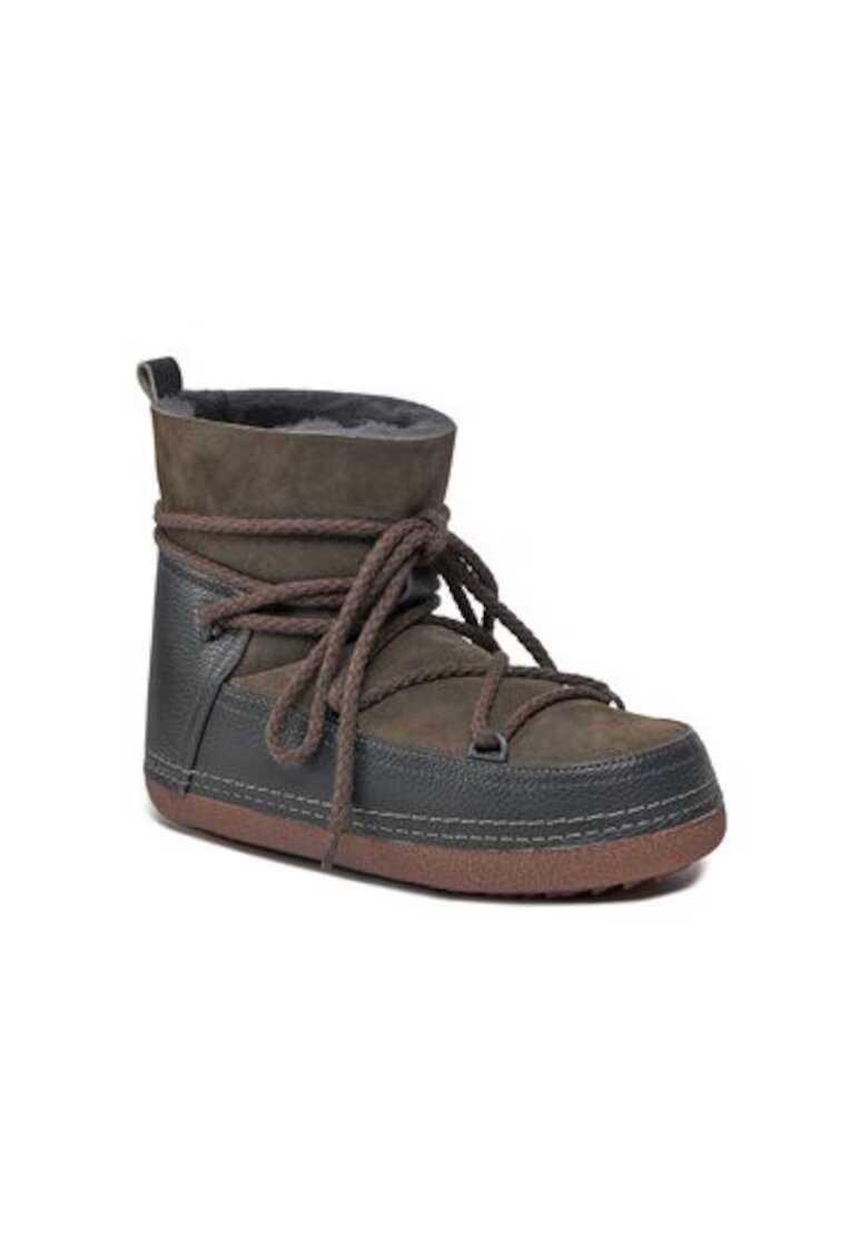 Inuikii Cizme de iarna barbati 55101-001 - Piele naturala - Maro