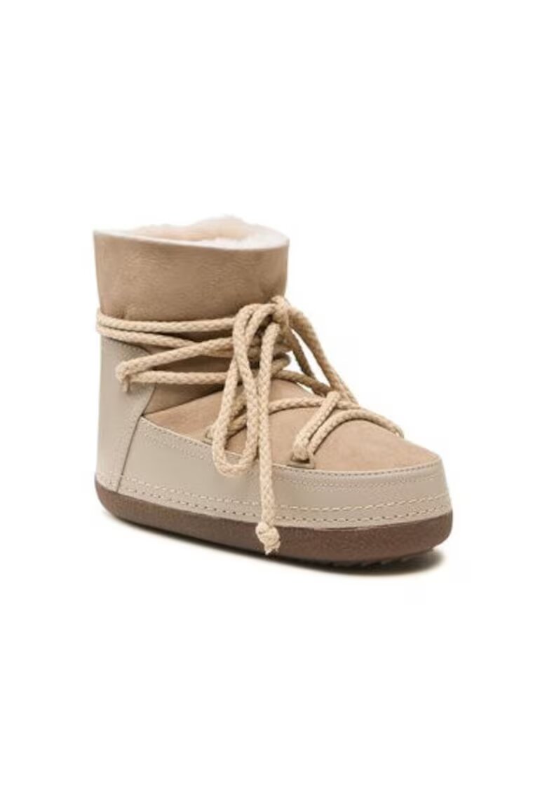 Inuikii Cizme de iarna dama 75101-007 - Piele naturala - Bej